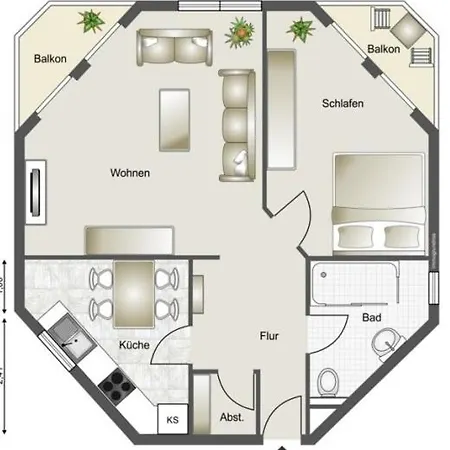 Residenz Rosengrund Whg D6 Holiday home Busum